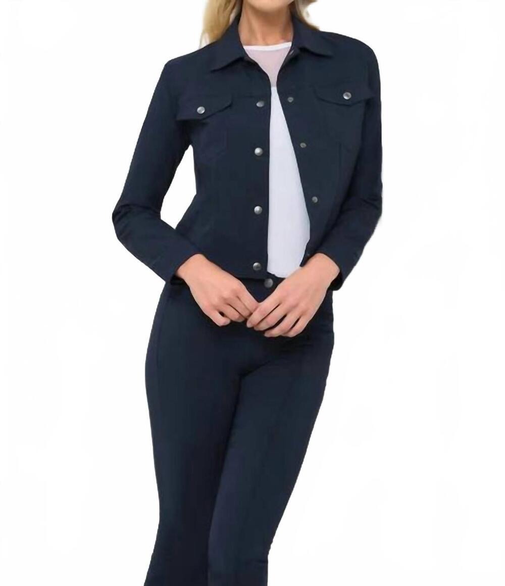 NEW ANATOMIE delilah ultra light denim style jacket in navy & white